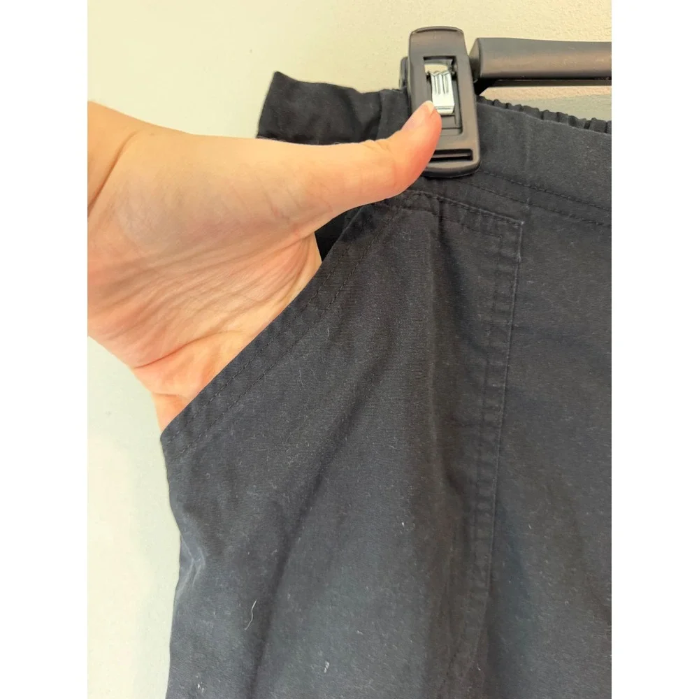 Scrubstar Black Cargo Scrub Pants Medium SSL09049B Drawstring Elastic Waist